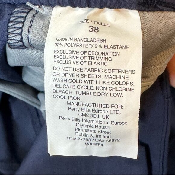 NWT PGA Tour Navy Blue Dressy Athletic Golf Shorts Size 38 - Picture 14 of 15